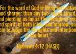 God's Word is our spiritual food